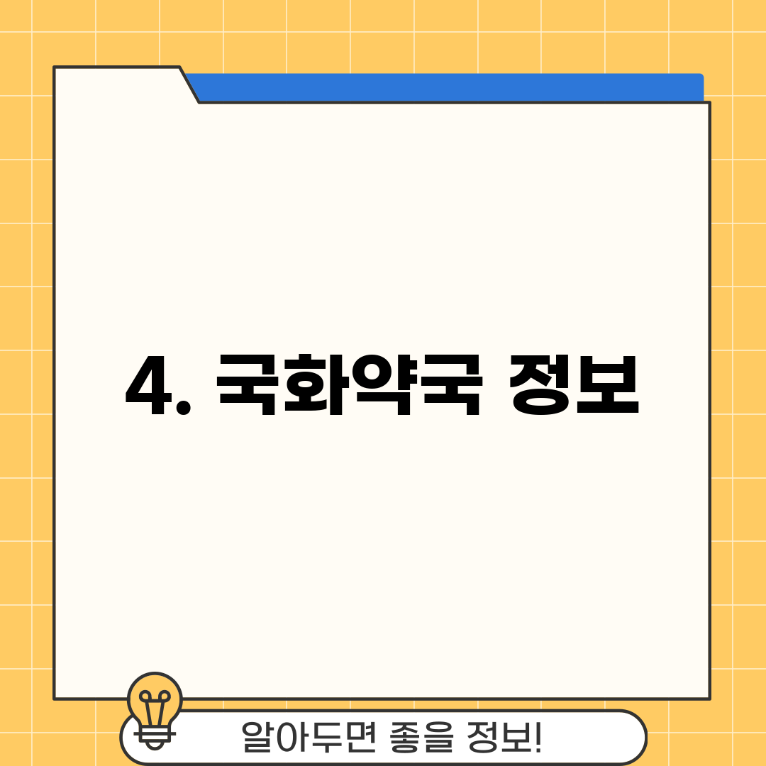 4. 국화약국 정보