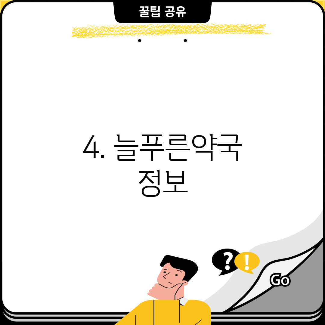 4. 늘푸른약국 정보