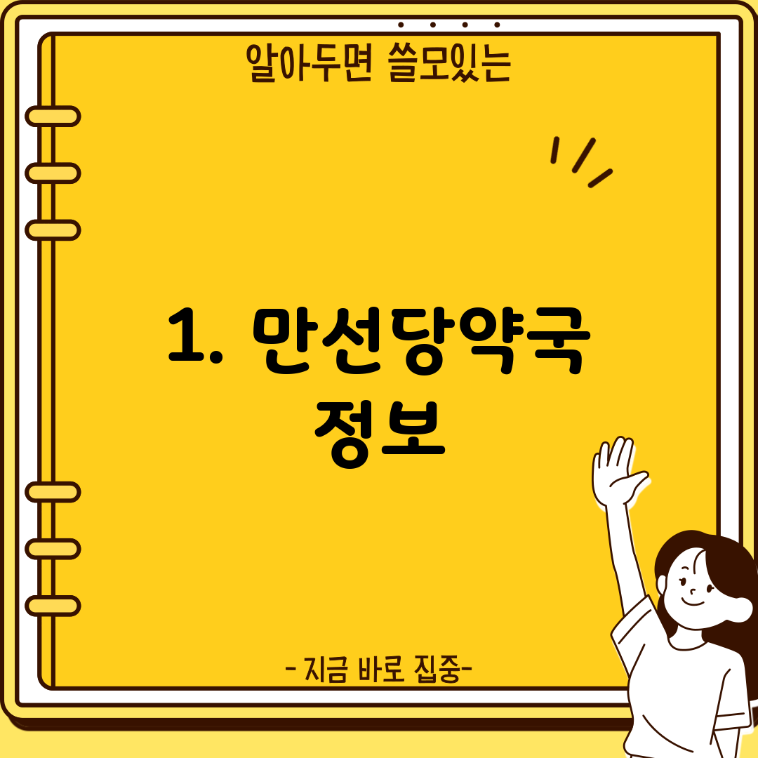 1. 만선당약국 정보