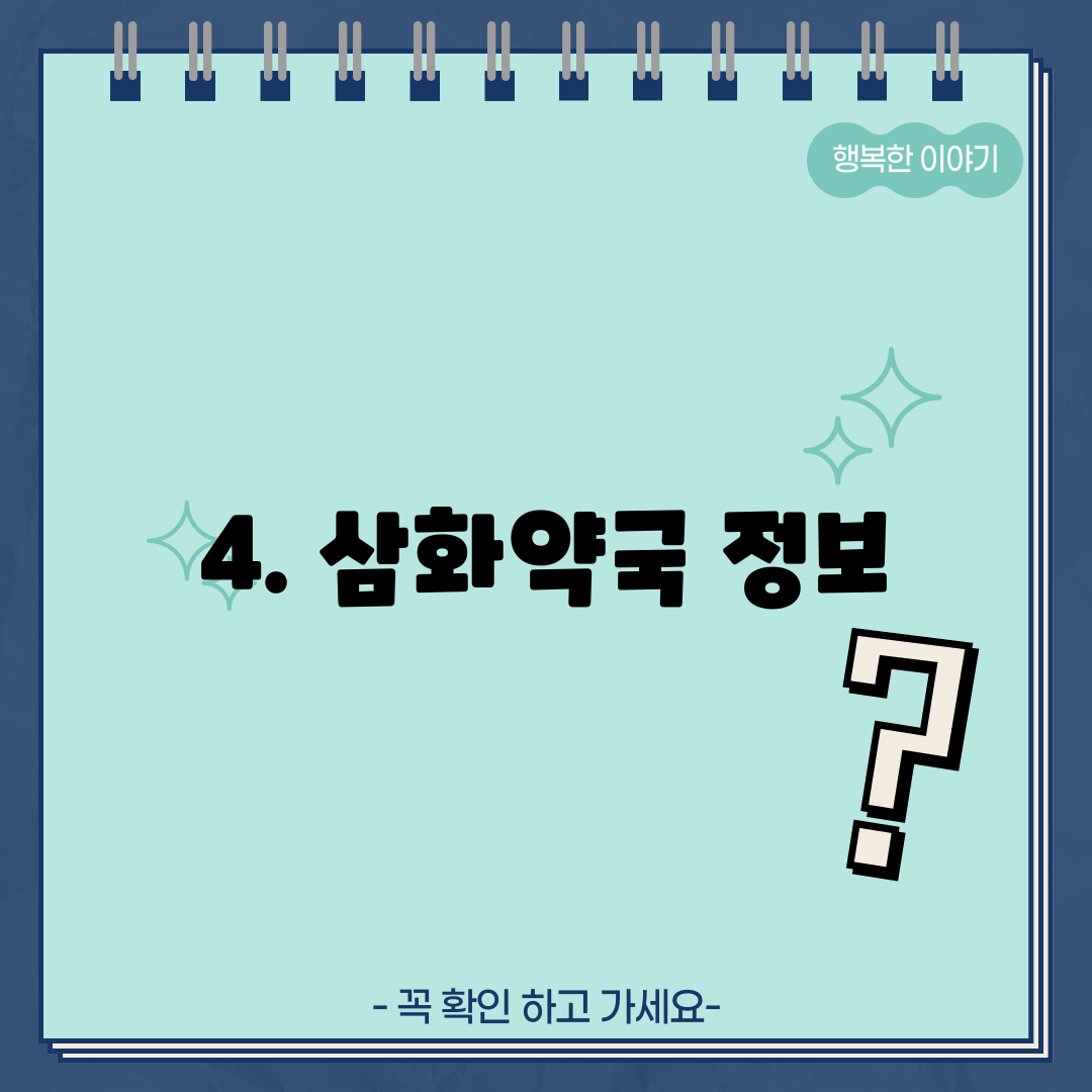 4. 삼화약국 정보