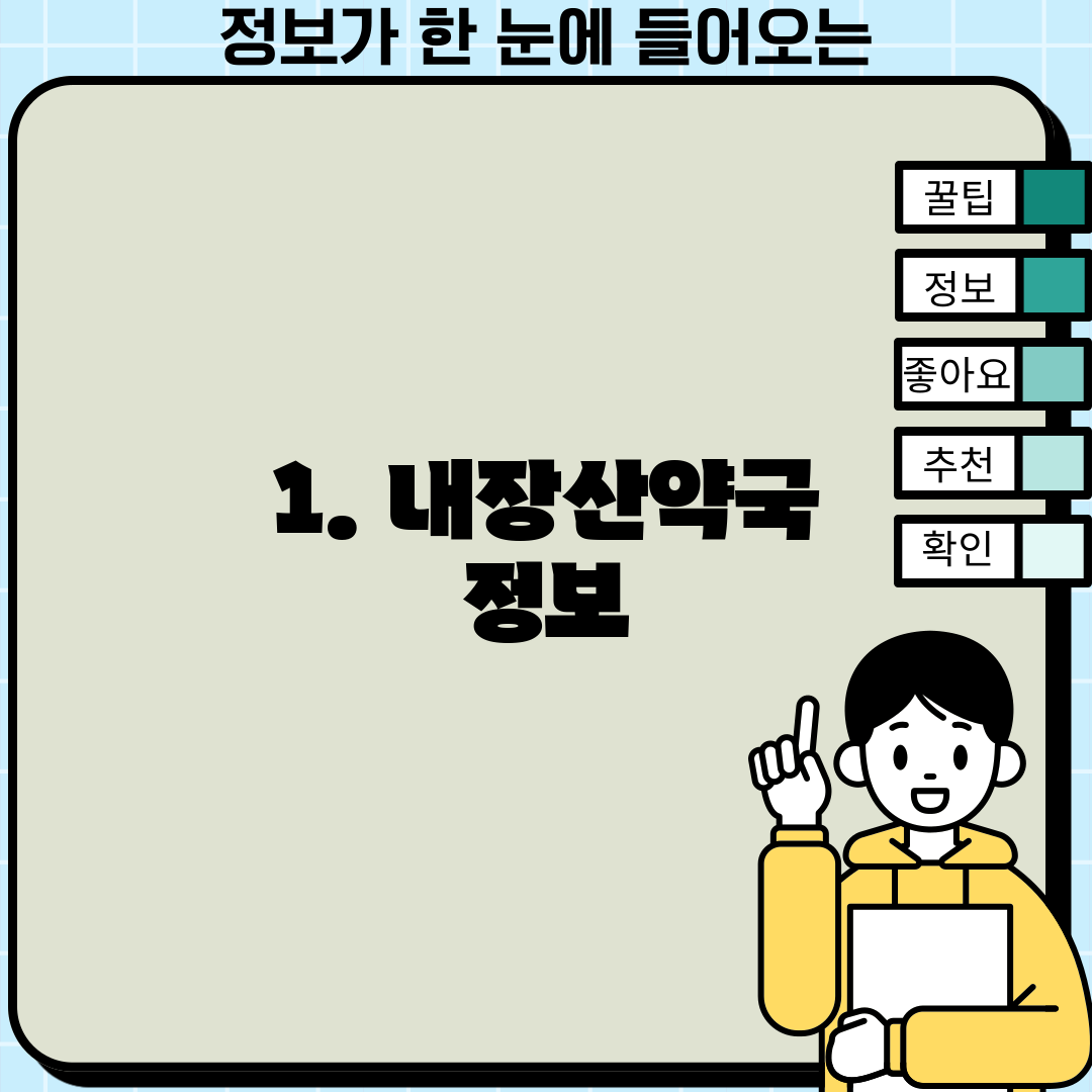 1. 내장산약국 정보