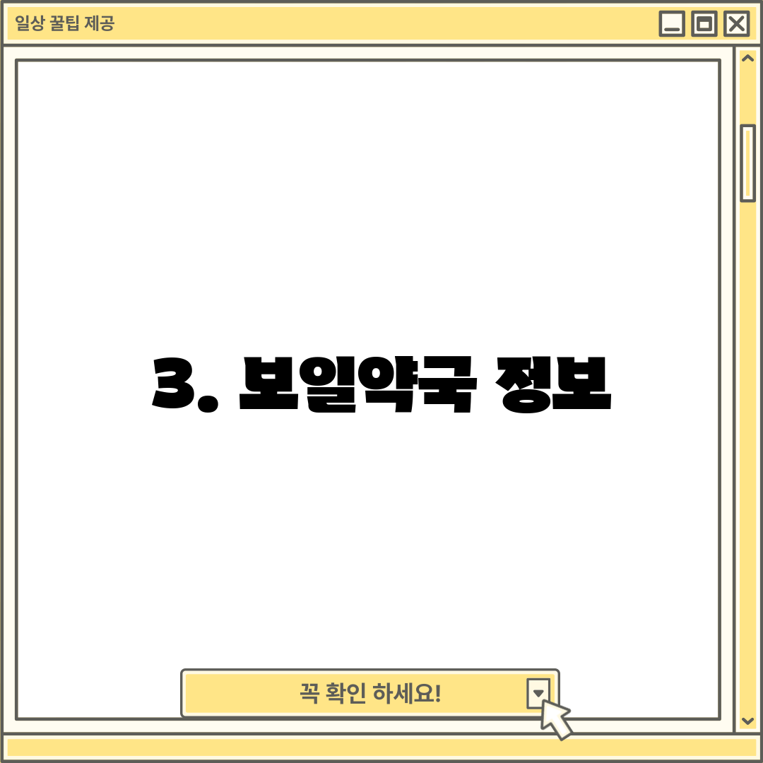 3. 보일약국 정보