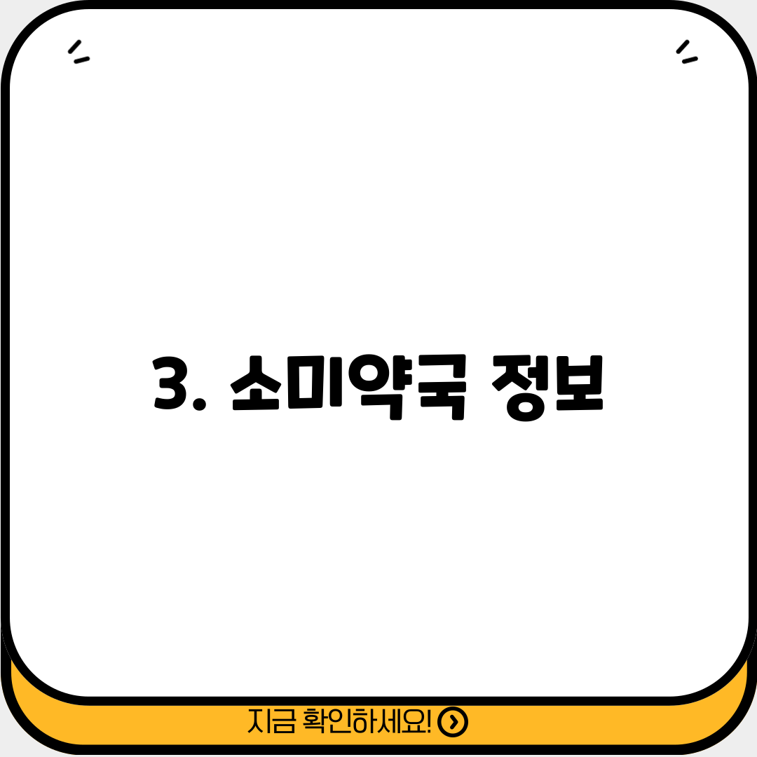 3. 소미약국 정보