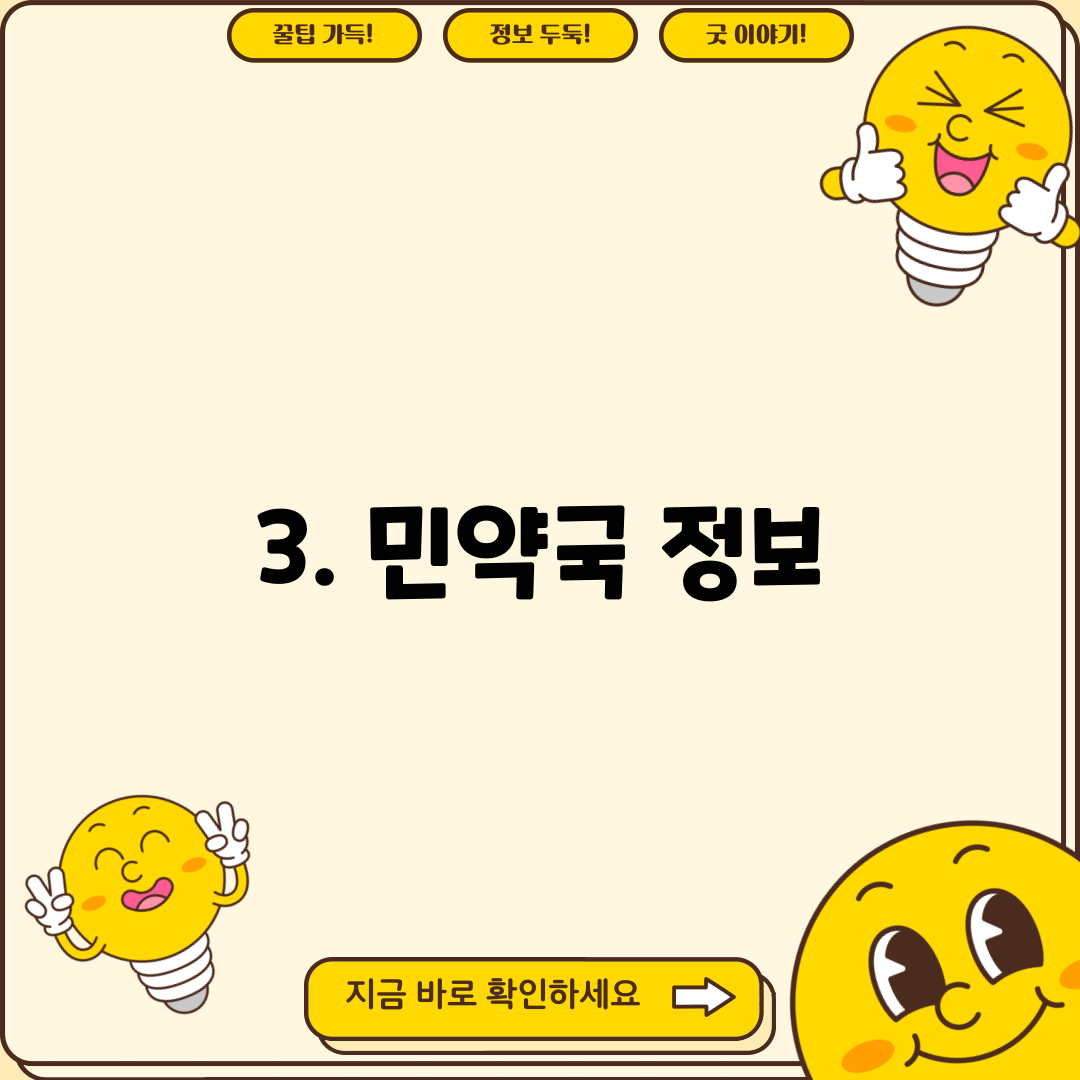 3. 민약국 정보