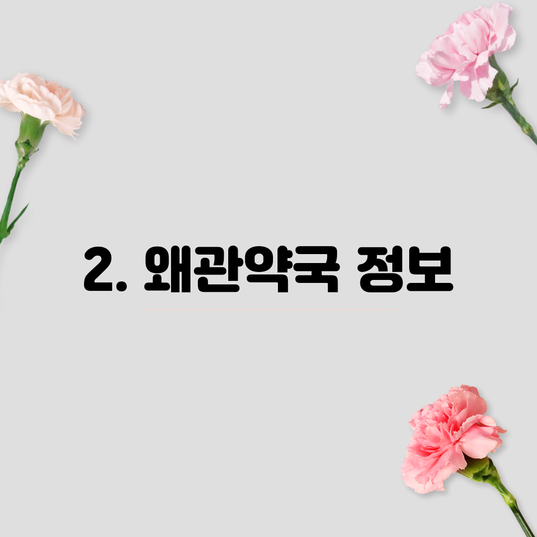 2. 왜관약국 정보