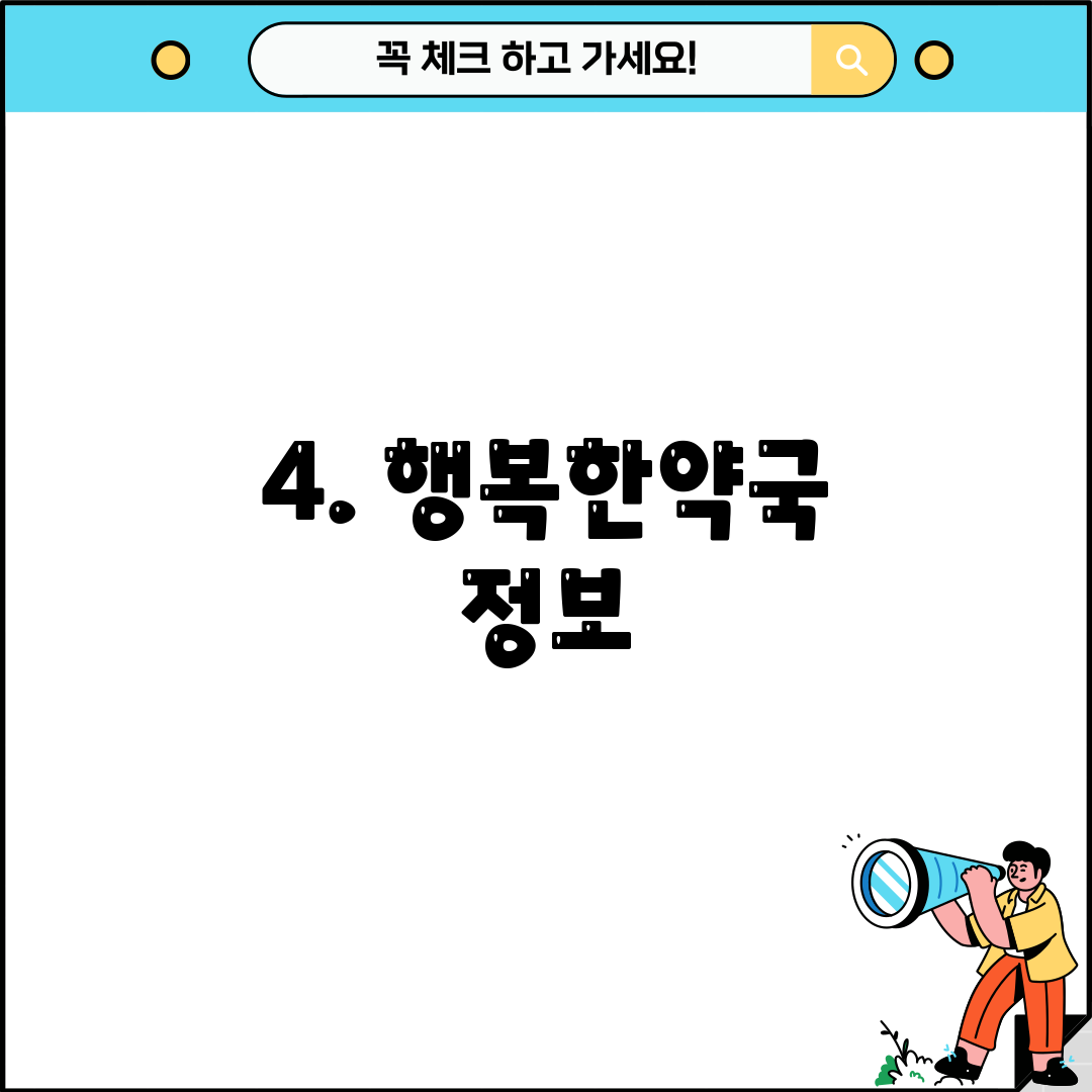 4. 행복한약국 정보