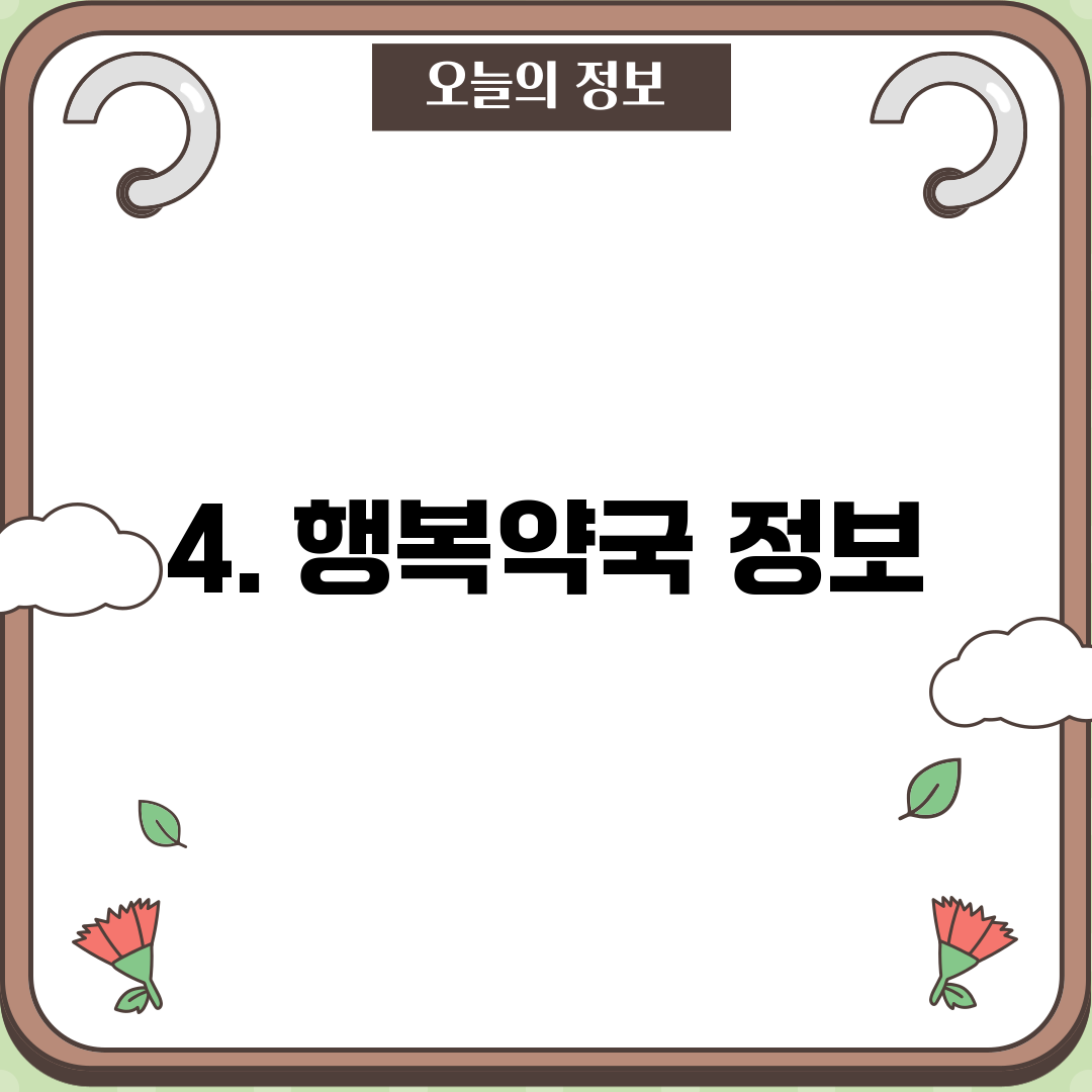 4. 행복약국 정보