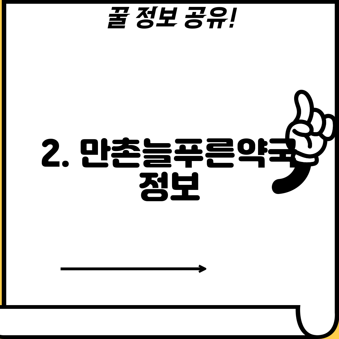 2. 만촌늘푸른약국 정보