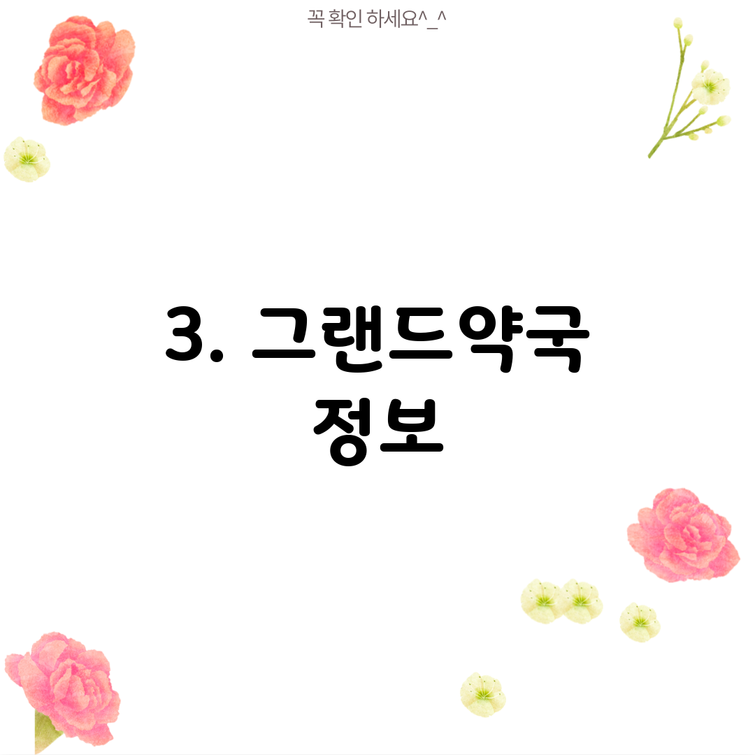 3. 그랜드약국 정보