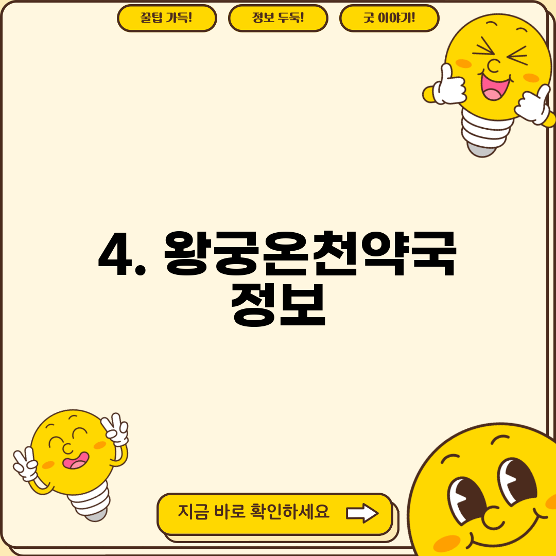 4. 왕궁온천약국 정보