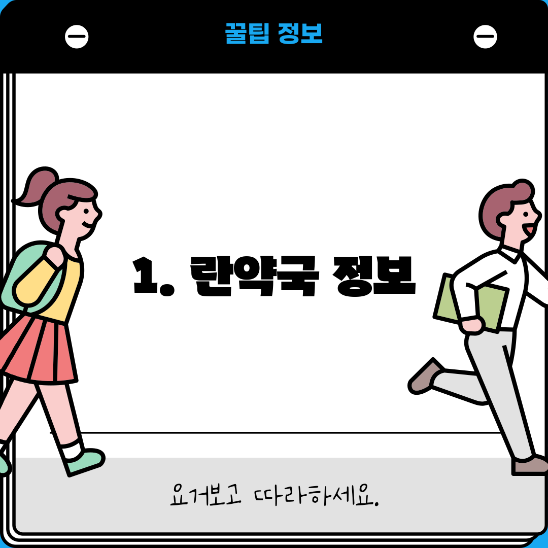 1. 란약국 정보