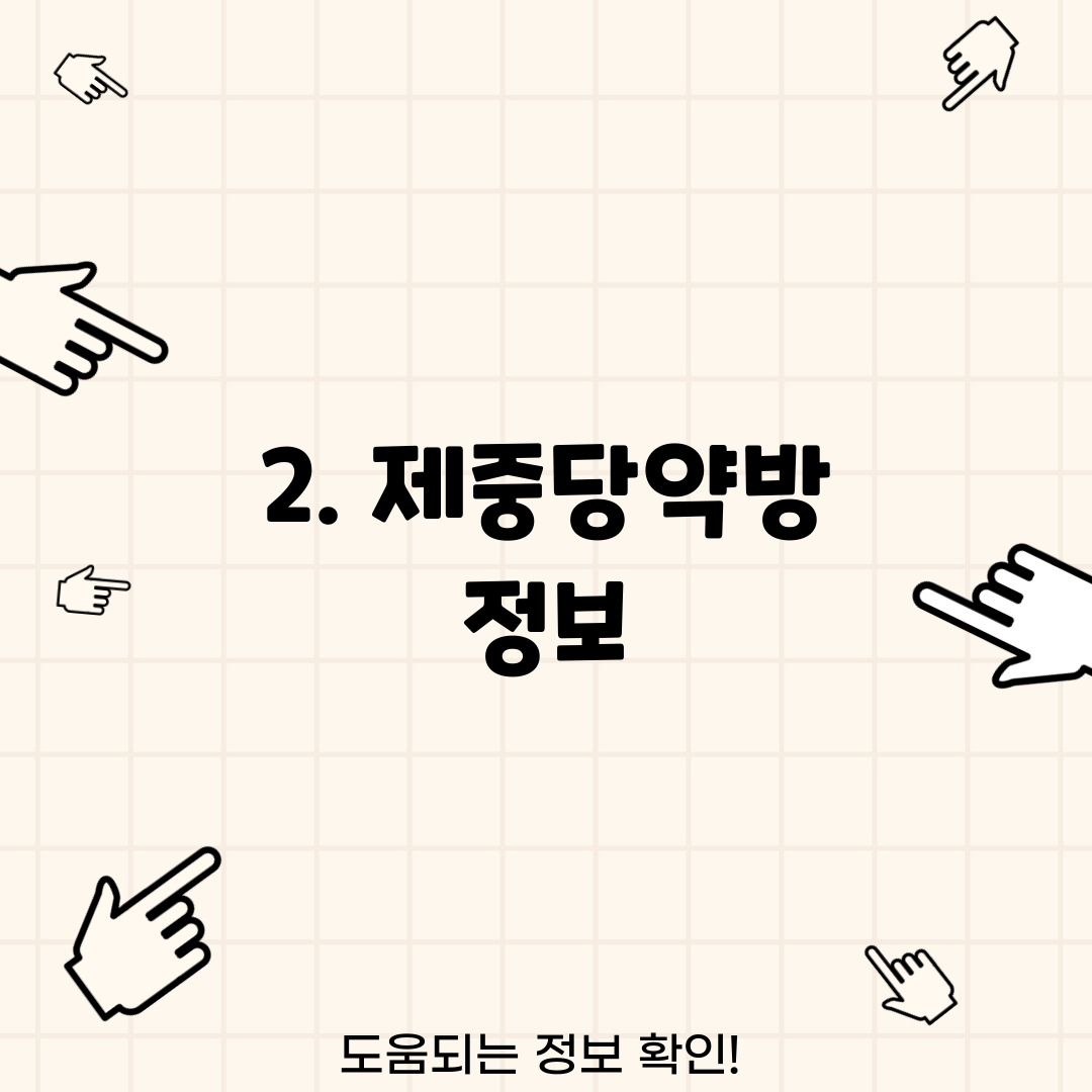 2. 제중당약방 정보