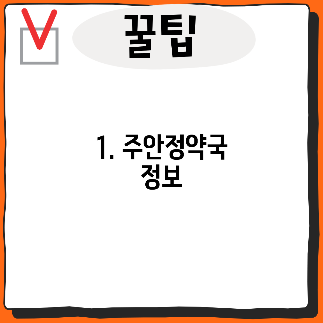 1. 주안정약국 정보