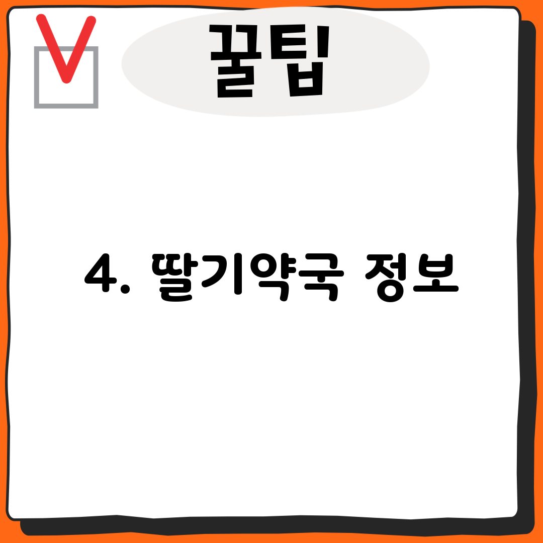 4. 딸기약국 정보