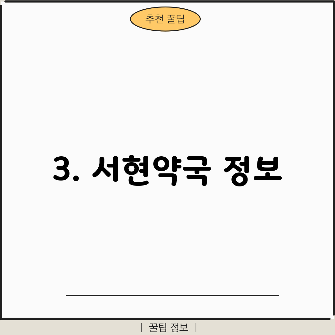 3. 서현약국 정보