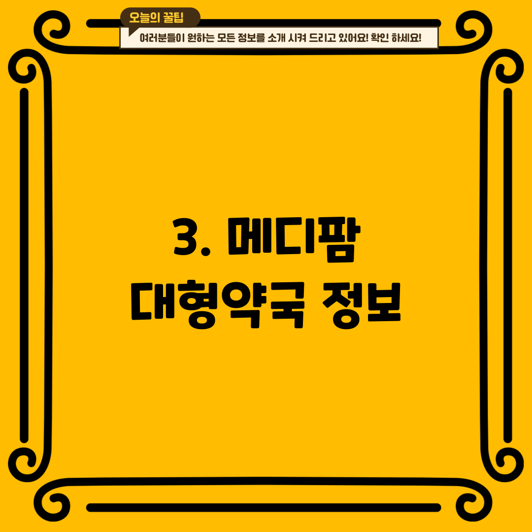 3. 메디팜 대형약국 정보