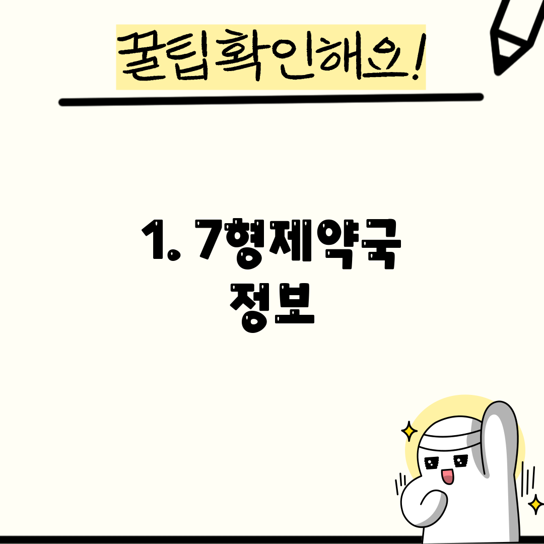 1. 7형제약국 정보