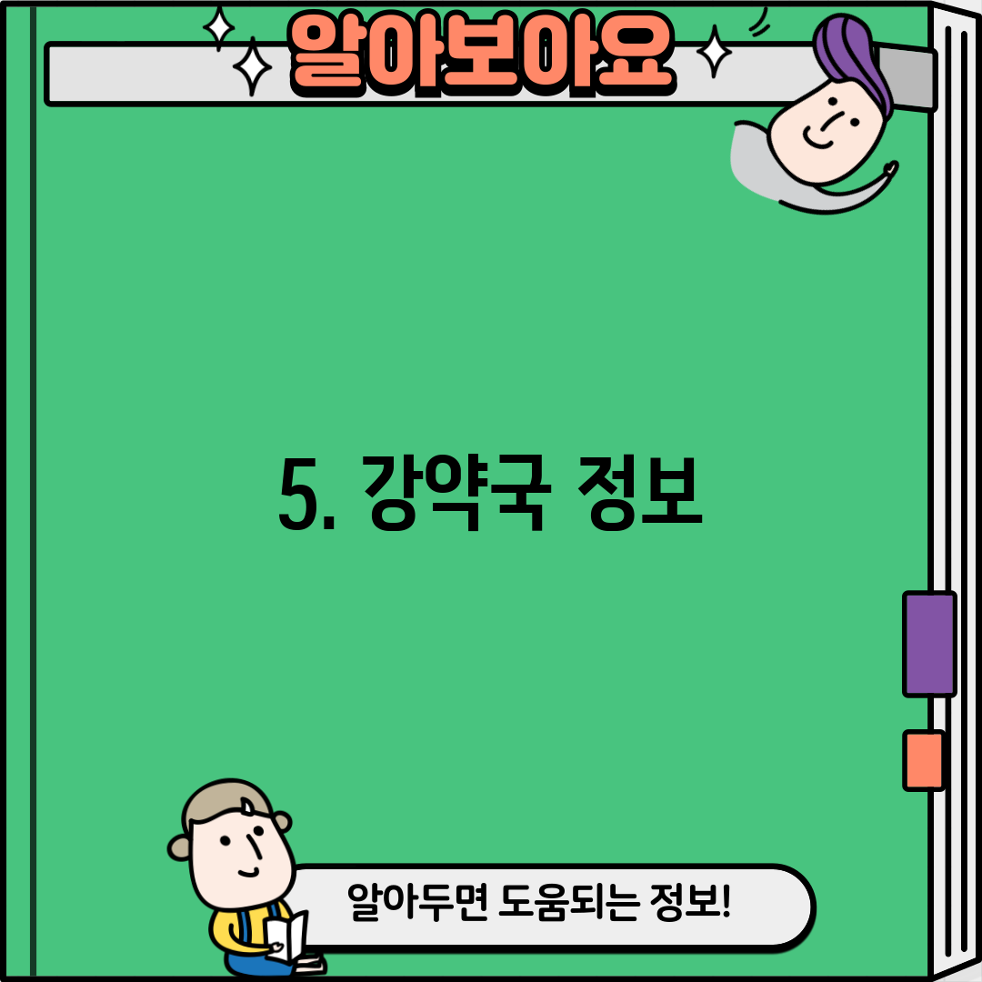 5. 강약국 정보