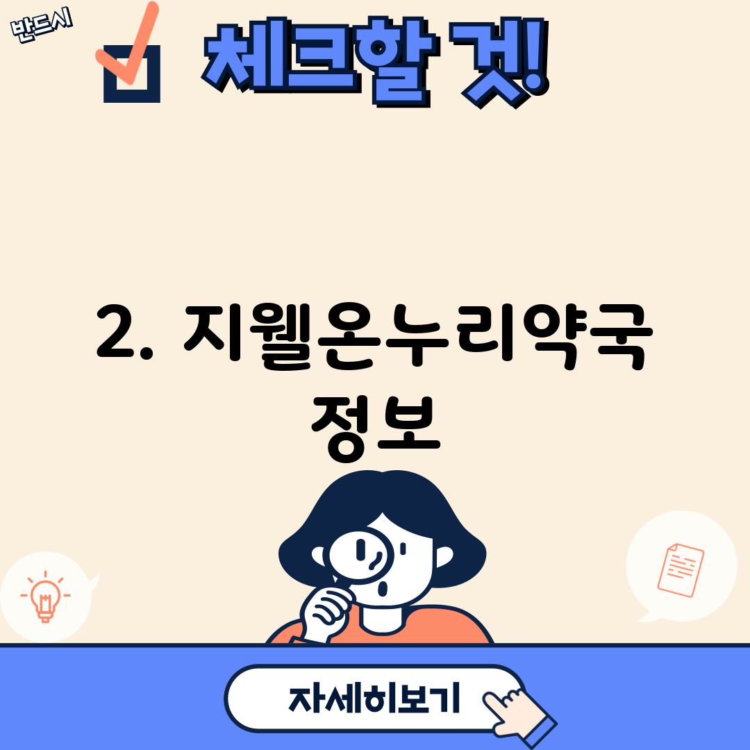2. 지웰온누리약국 정보