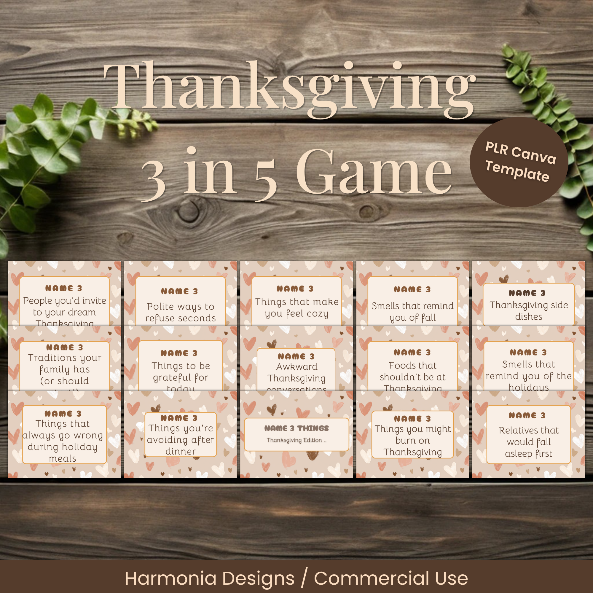 Editable Thanksgiving card templates