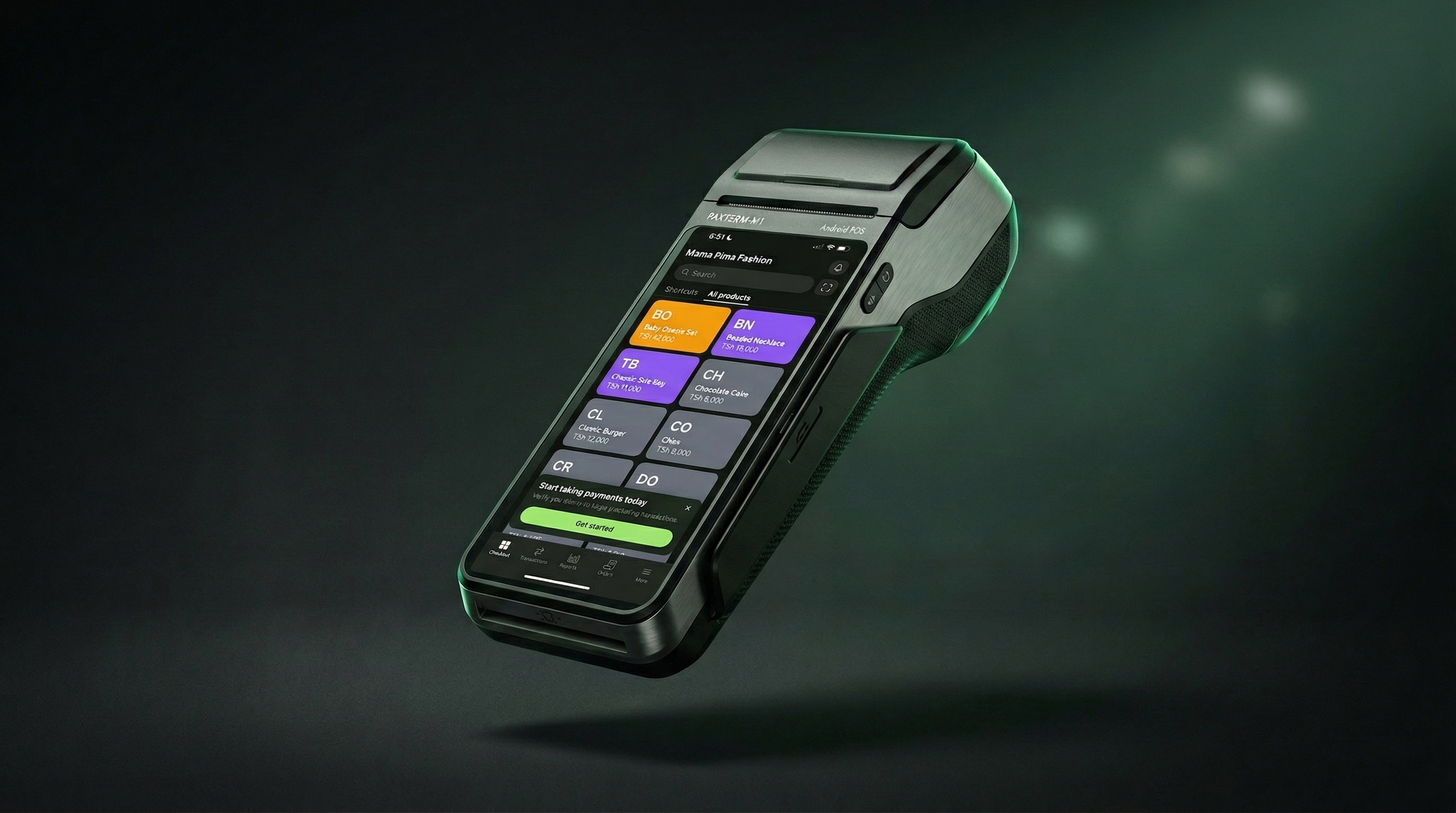 Handheld point of sale device for Pokea