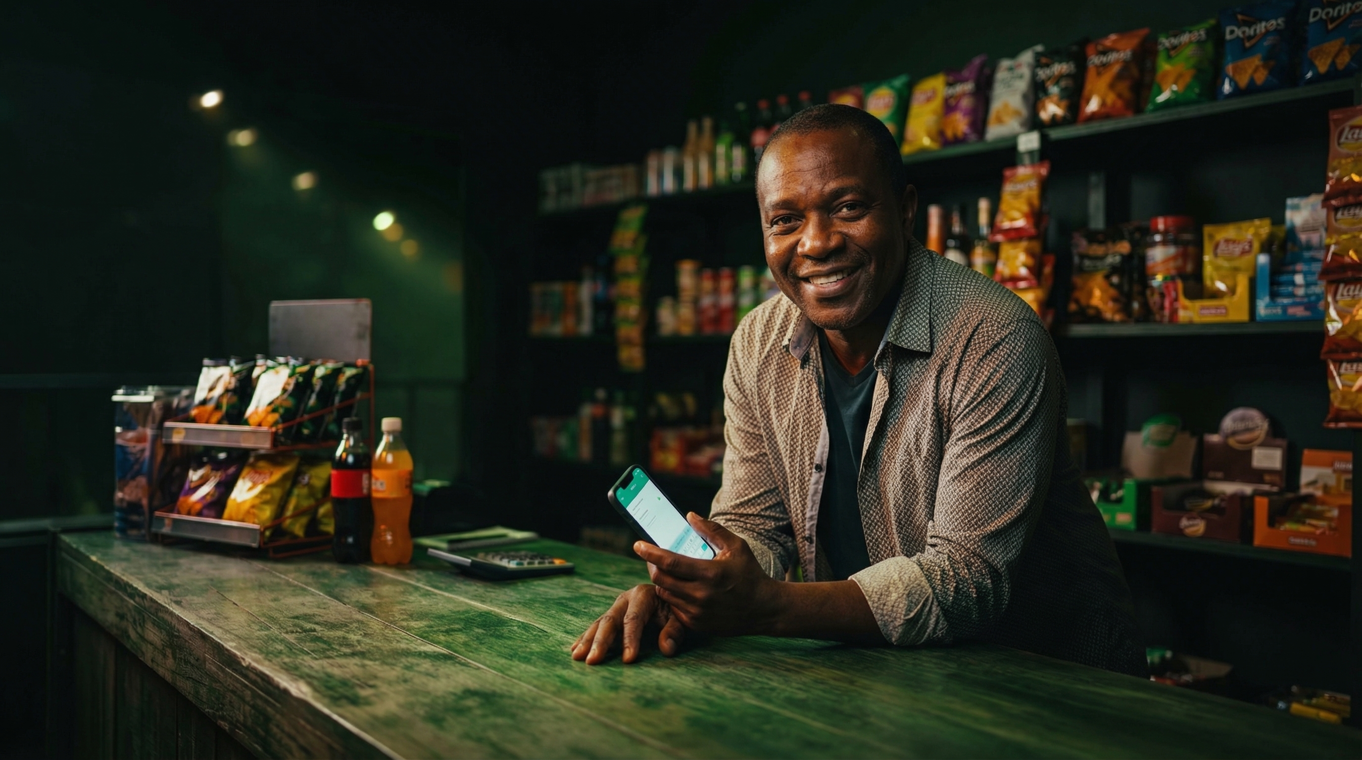 Retail business owner visual