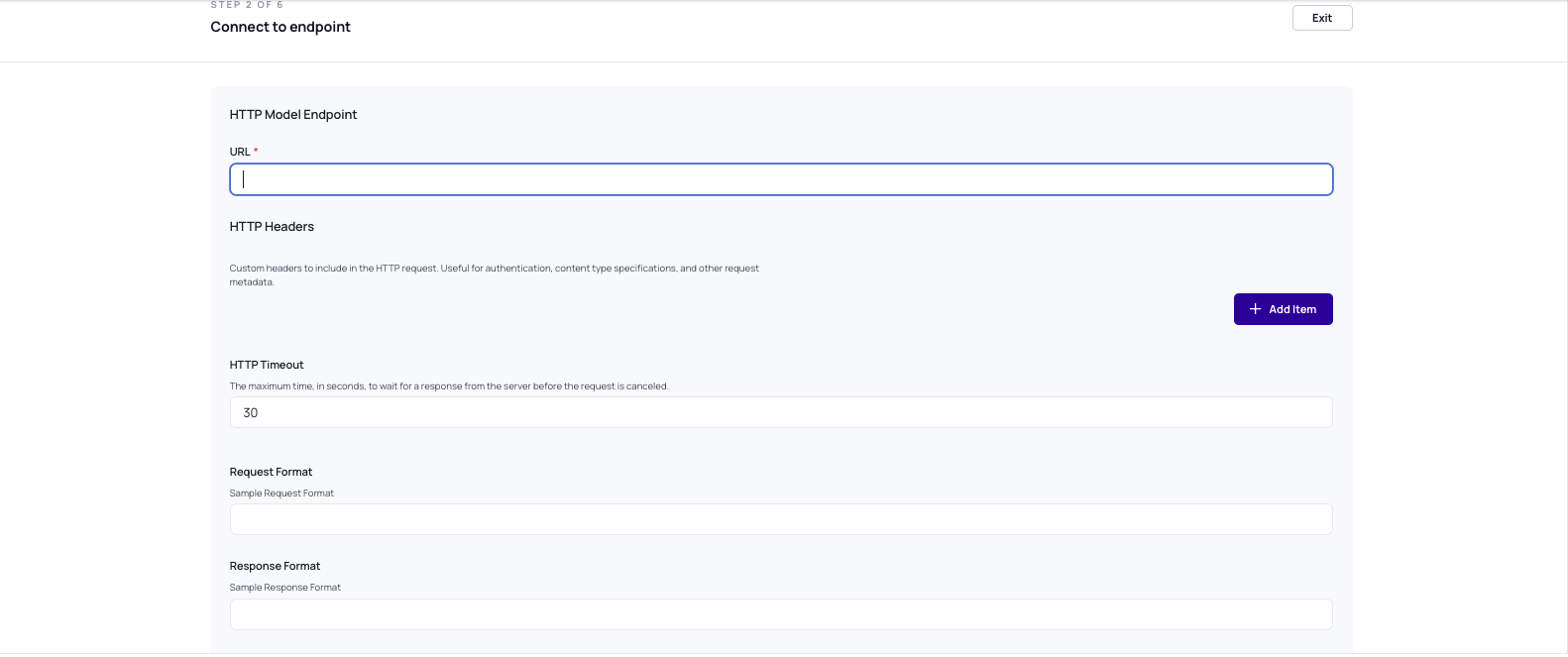 Configure HTTP Destination