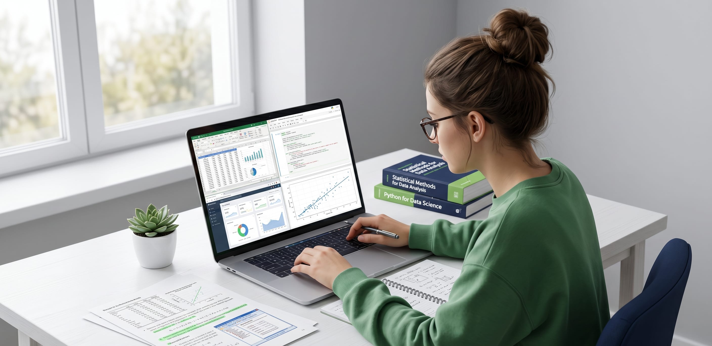 student getting data analysis assignment help with Excel charts Python code and statistical graphs