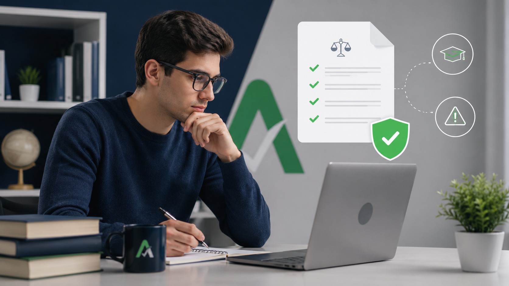 Student reviewing Fiverr academic policy terms before placing a homework help order