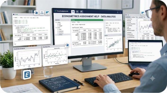 Comparison of Stata, R, and EViews interfaces for econometrics assignment help