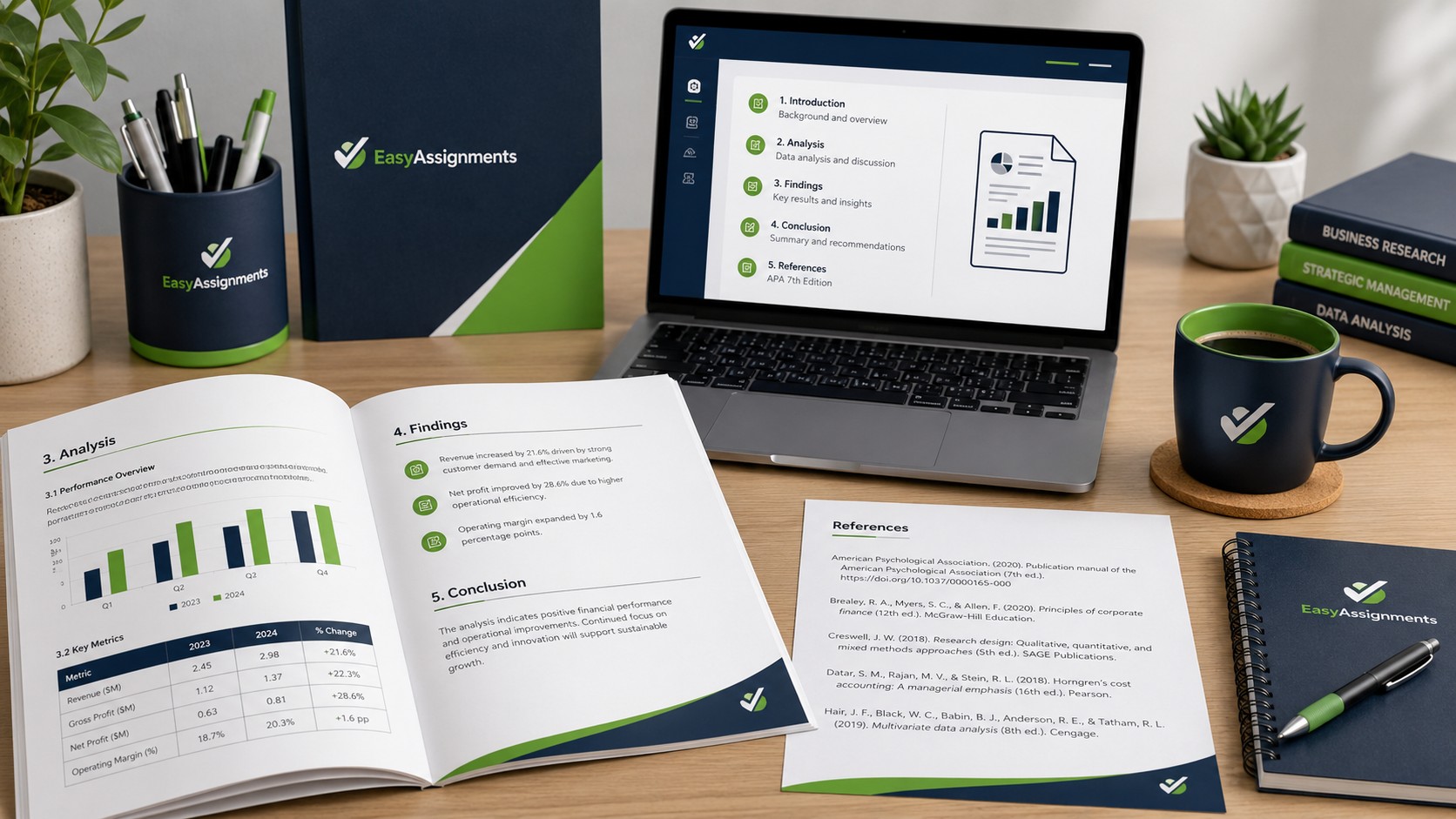 How to Write a Business Report Assignment with APA References