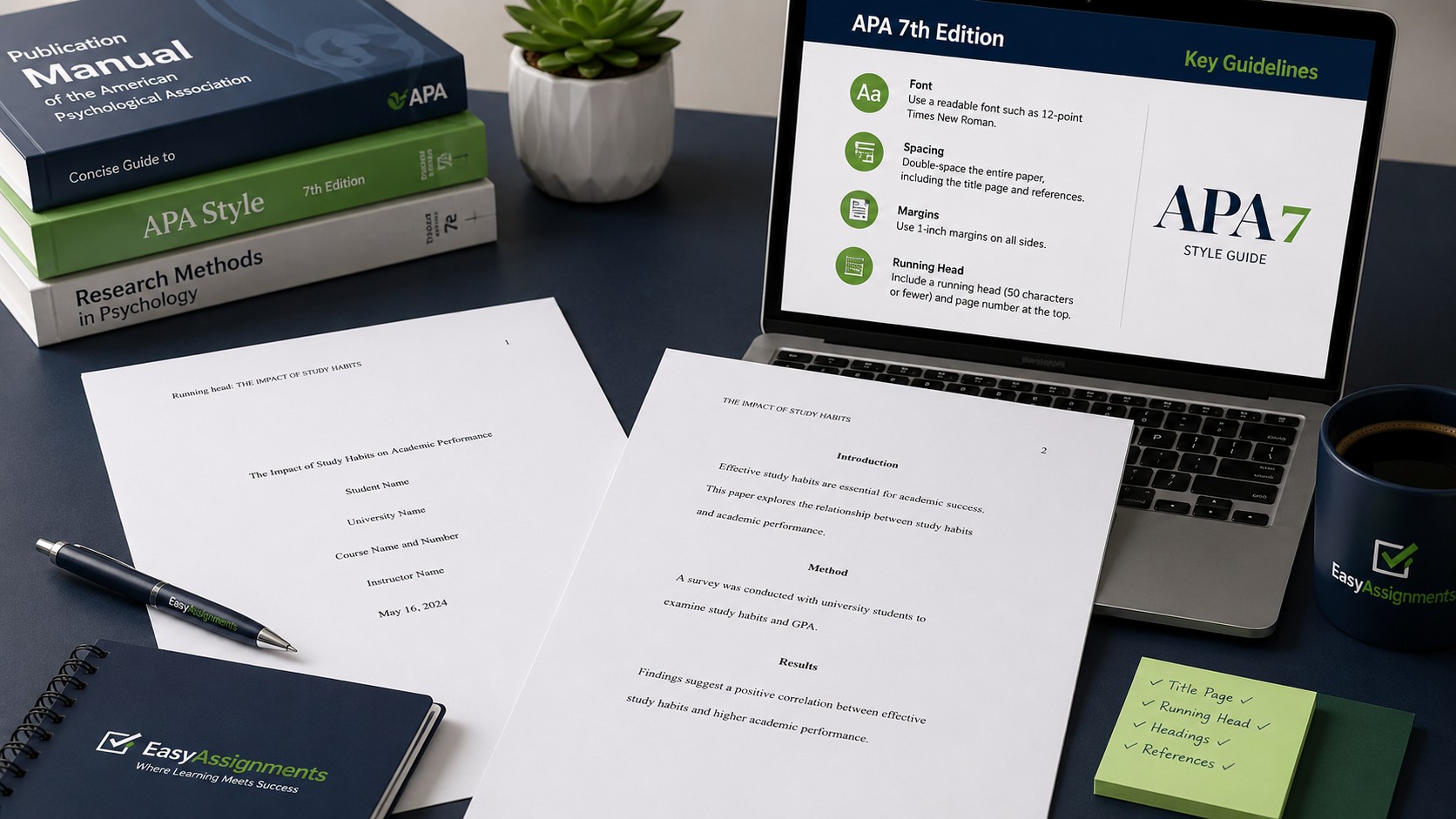 APA 7 Assignment Format Example: A Complete Student Guide