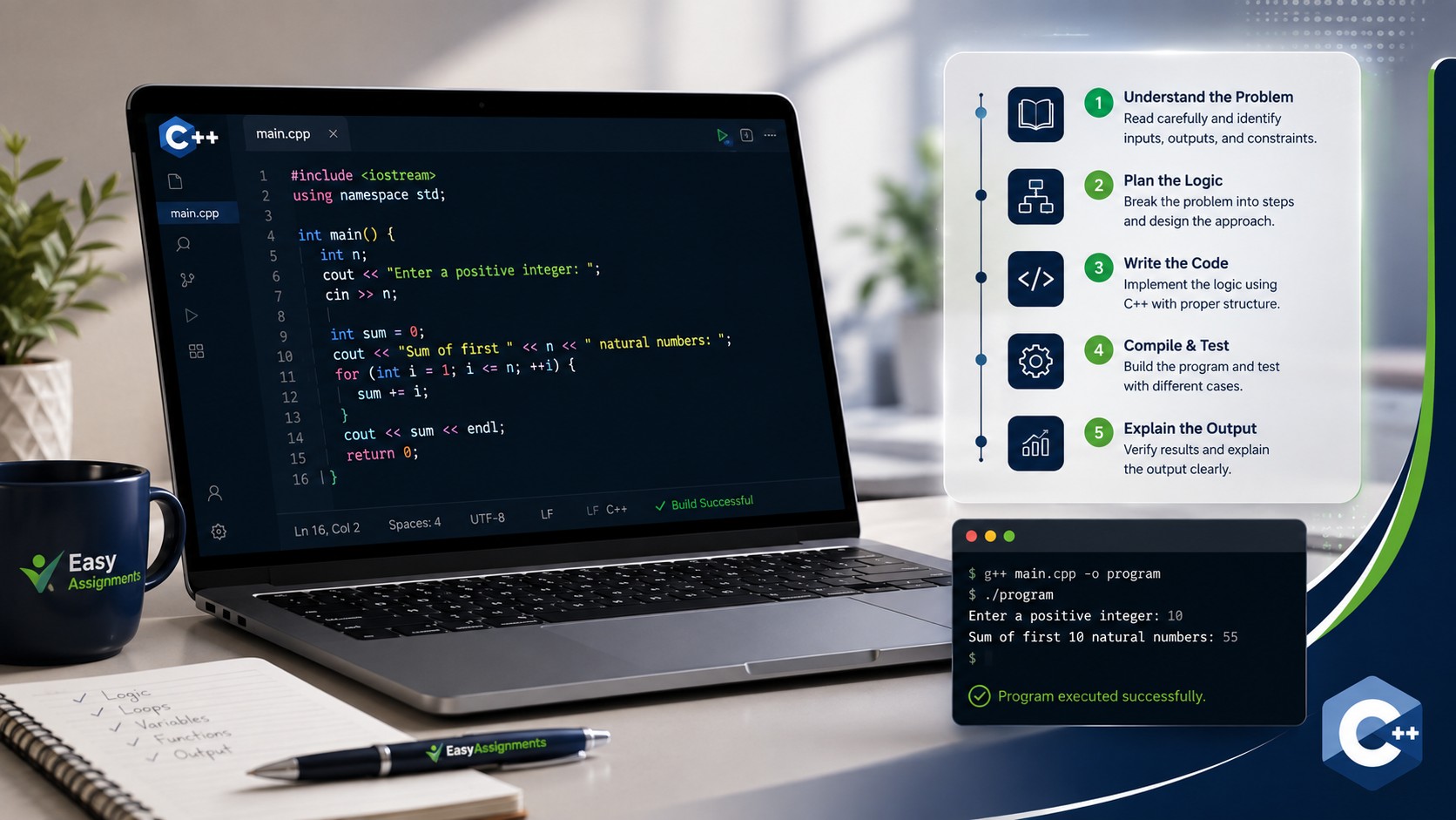 C++ Homework Help With Step by Step Explanation for Students