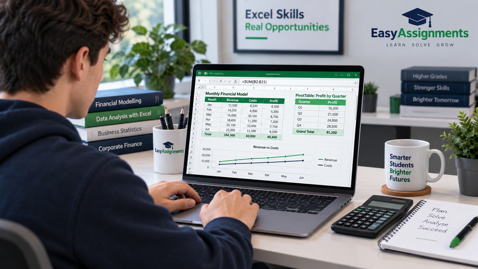 Excel Assignment Help: Formulas, Pivot Tables & Financial Models