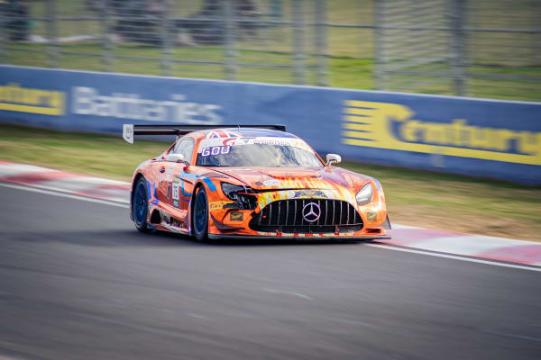 Orange mercedes