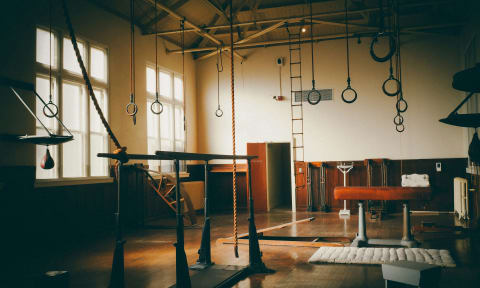 a gymnastics gym