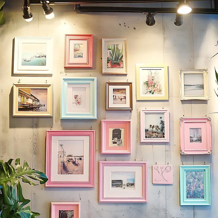 Colorful Gallery Wall