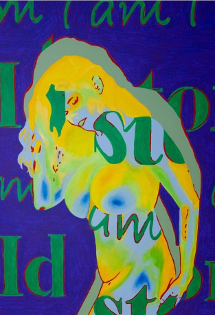 Colorful abstract figure