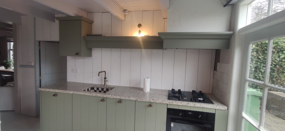 Landelijke groene keuken – Rotterdam