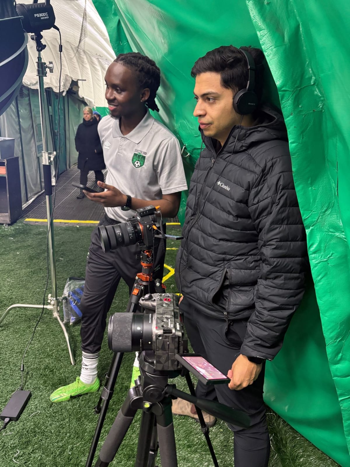 Filming Soccer New Brunswick in Moncton for UNHCR Canada