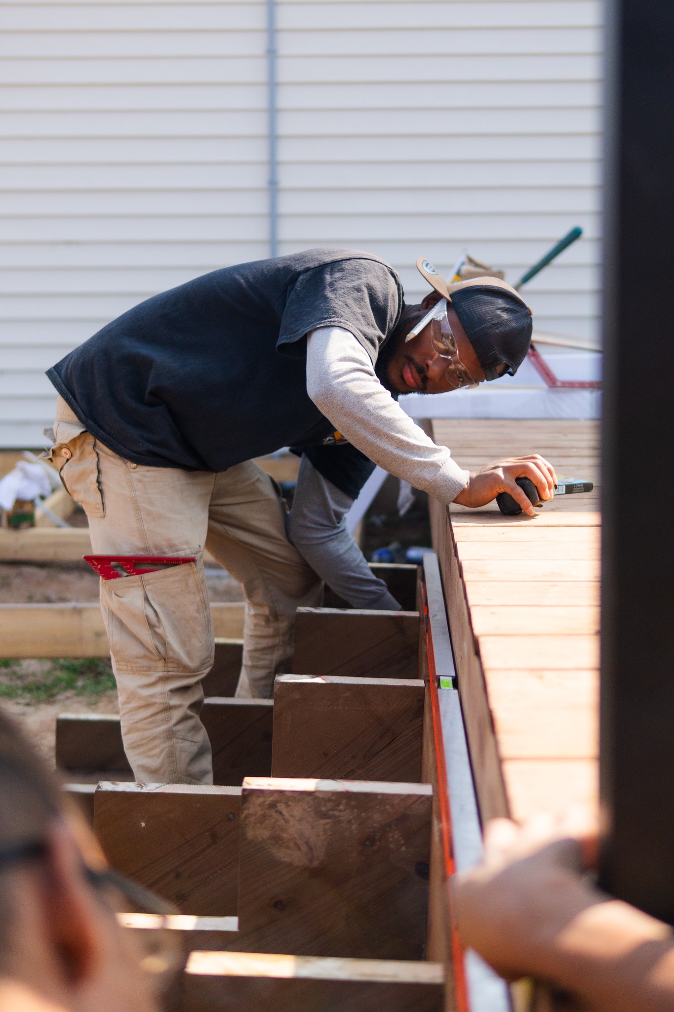 Construction worker on site in New Brunswick
