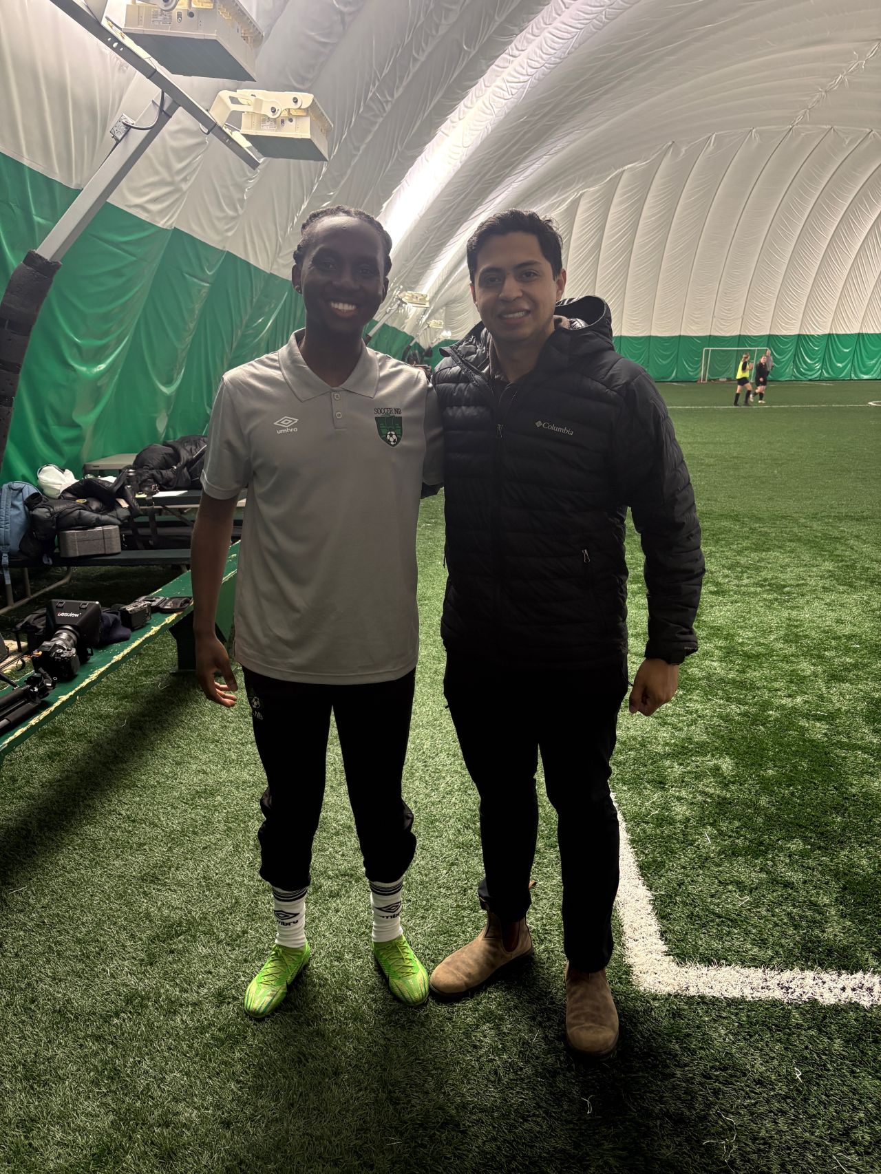 Behind the scenes of LIF Media filming Soccer NB players in Moncton, NB for the United Nations' World Cup campaign