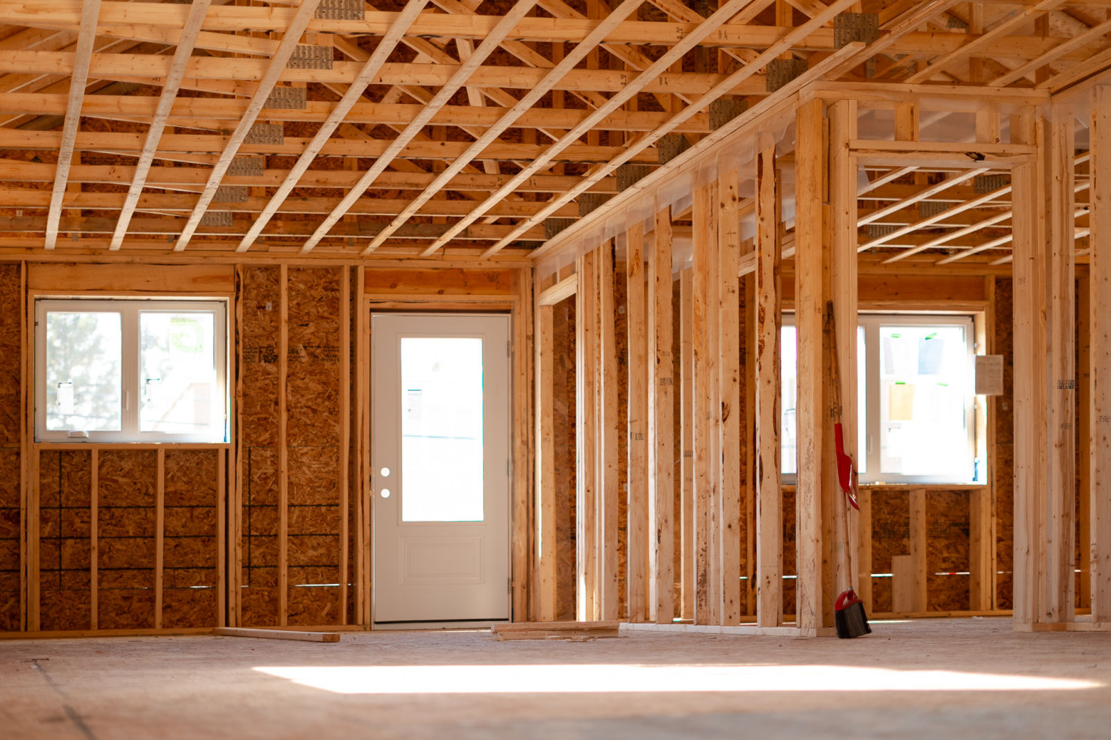Interior of a new home framed by J.A. Kelly Contracting in Moncton NB