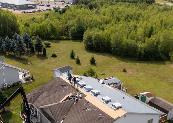 Roofing project in Saint John NB