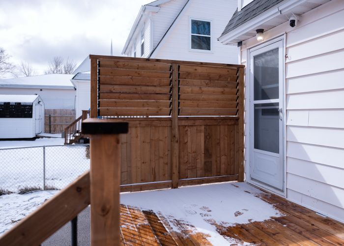 Custom deck project in Saint John NB