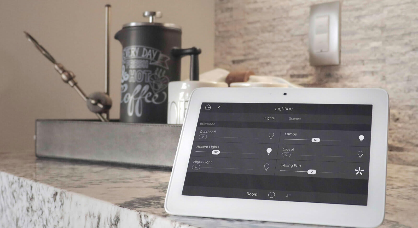 Oasis smart lighting scene