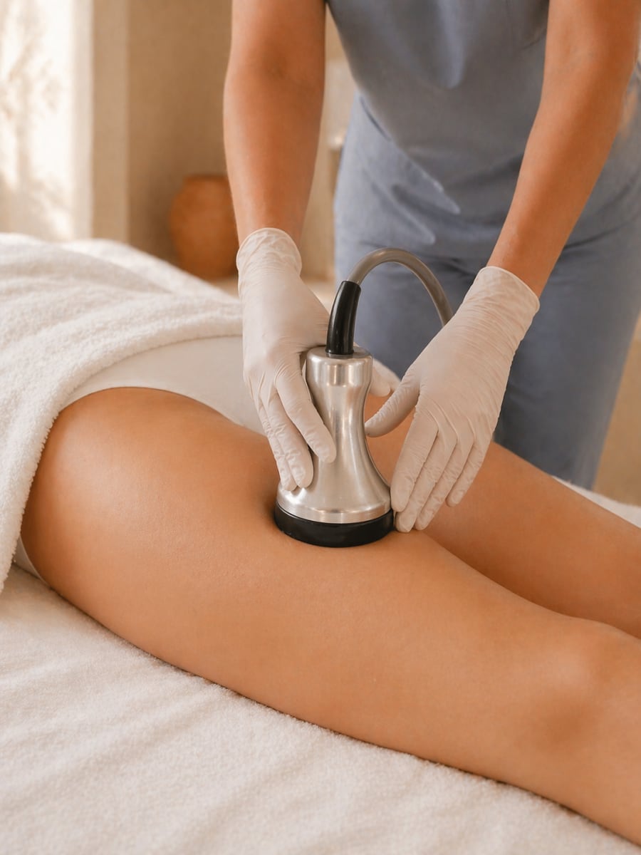 Vacuum therapy treatment legs San Diego Sculpt and Glow