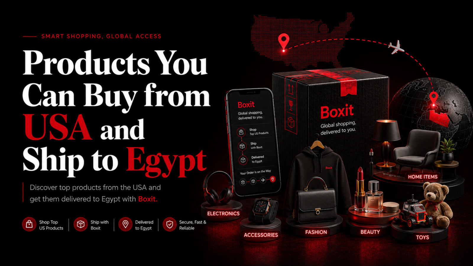 Products You Can Buy from USA and Ship to Egypt