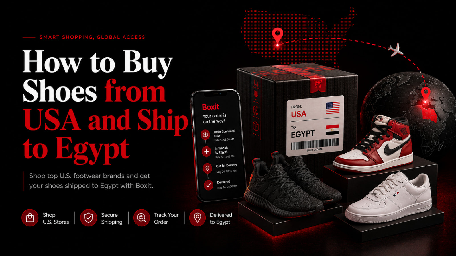 How to Buy Shoes from USA and Ship to Egypt
