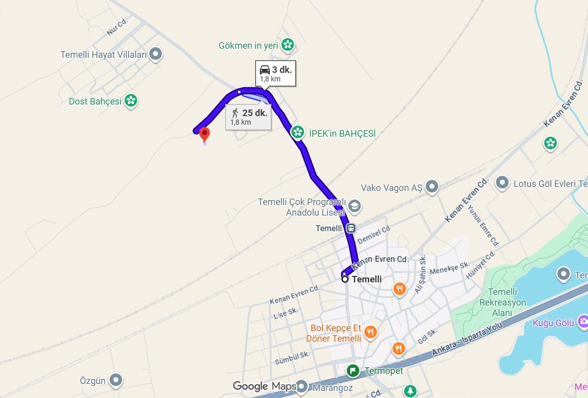 TEMELLİ'DE YATIRIMLIK ARSA: İMARA YAKIN, ÇEVREYOLU YAKIN Fırsat! 3